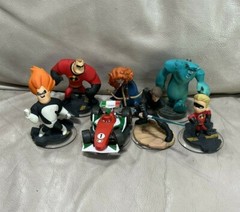 Disney Infinity Mixed Figure Lot of 7 Pixar Star Wars Incredibles Cars Sullivan