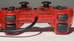 Translucent Red Wired Analog Controller for Sony PlayStation 2 PS2 8ft Cable