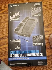 TITAN PS5 2-Controller Charging Station & Console Dual Cooling Fan Dock