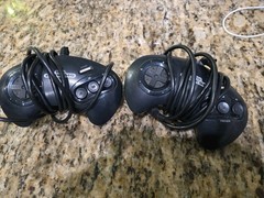 2 Sega Genesis Controller 3 Button Model 1650 UNTESTED OEM Controllers