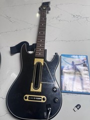 Guitar Hero LIVE Wii U USB Dongle Receiver Adapter, Game, And Guitar