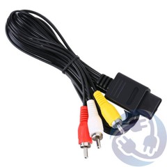LOT – 5X A/V Stereo RCA Audio Video Cables for Nintendo Gamecube SNES N64 GC NGC