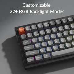 Keychron K4 Max Mechanical Keyboard Wireless with Number Pad, 2.4 GHz/Bluetoo…