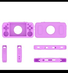 PINK Silicone Protective Case for ANBERNIC RG35XX H Gaming Console Protection