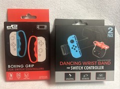 2pc Set Gaming Controllers: Dancing Wristband & Boxing Grip For Nintendo SWITCH