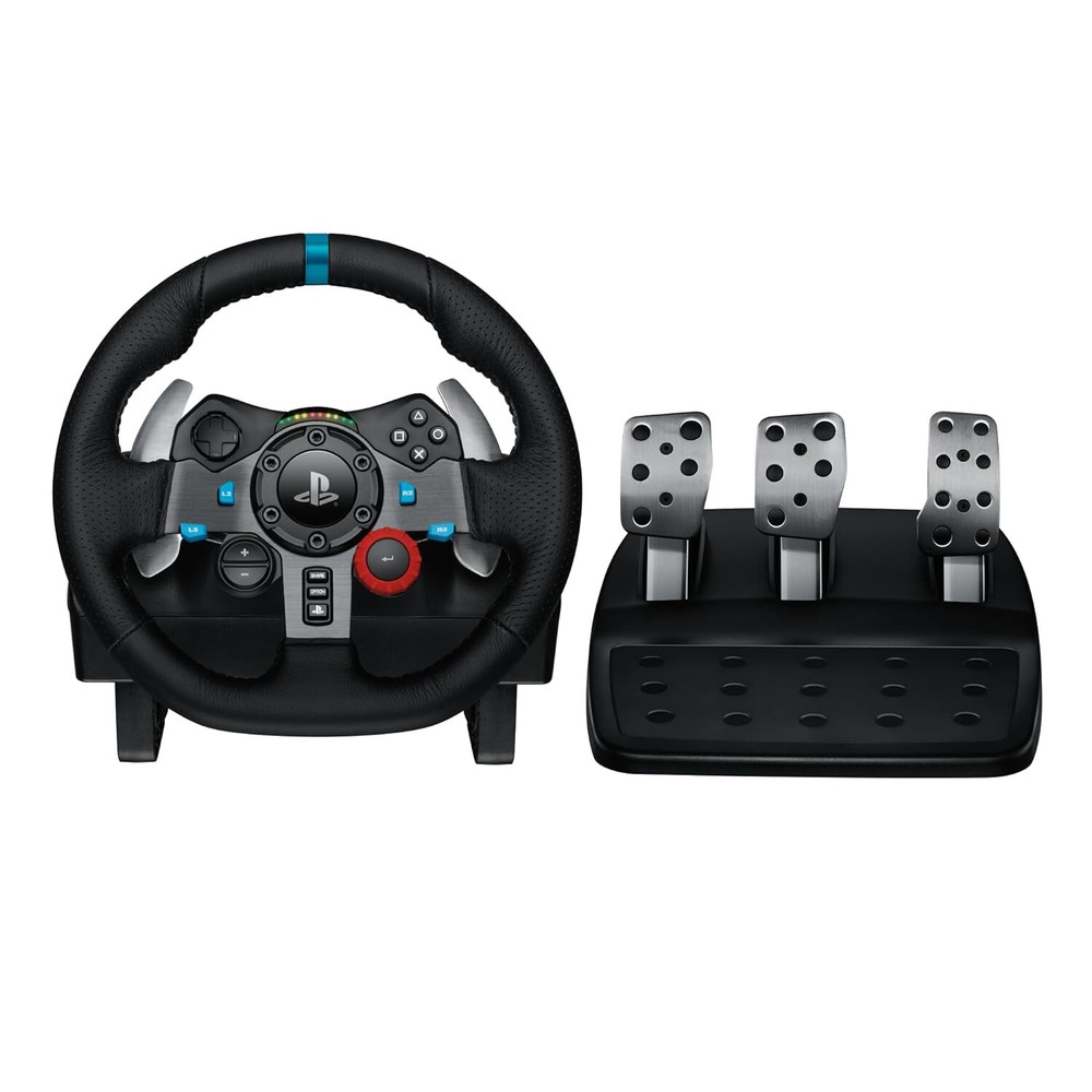 Logitech Driving Force Racing Wheel and Floor Pedals,for PS5, PS4, PC, Mac