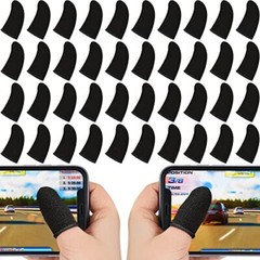 120 Pcs Finger Sleeve, Anti Sweat Touchscreen Gaming Gloves, 4 Design (Black)