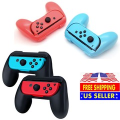 2 Pack Joy-Con Controller Handle Grip For Nintendo Switch Console Joy Con Black