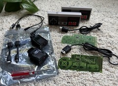 🔥2x NES Nintendo wireless bluetooth controller kits 8bitdo M30 w/classic boards