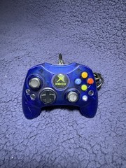 Microsoft Xbox Controller S Transparent Blue Wired Original OEM TEsted