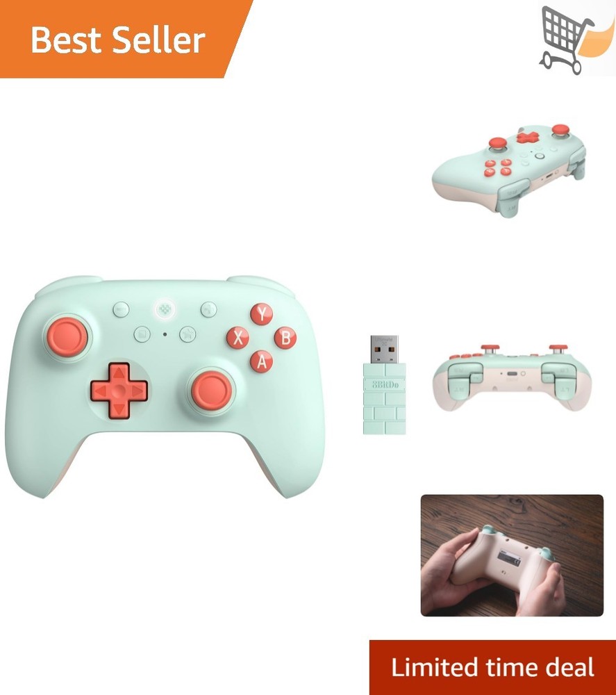 Wireless Controller for Windows PC Android Hall Effect Joysticks Turbo Remapp…