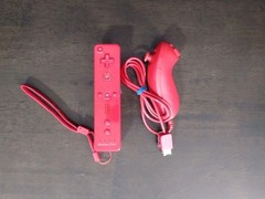 Wii Remote Motion 2 In 1 Controller & Nunchuk – Red
