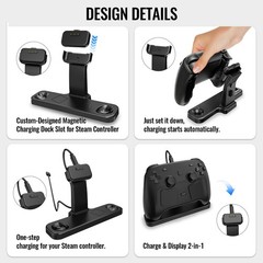 Magnetic Charging Dock for Steam Controller 2026 Desktop Stand & Holder AAU