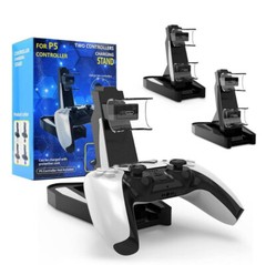 Playstation 5 Dual Controller Charging Dock & Stand with LED Light Indicator PS5