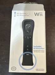 Wii Remote Motion Plus Controller Bundle – Black – Original OEM Nintendo EUC!