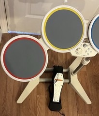 Harmonix Nintendo Wii Rock Band Drum Set w/ Pedal Model 19092 Wired USB Tested