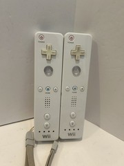 Nintendo Wii RVL-003 White Remote Controller LOT OF 2 OEM Controllers – Tested