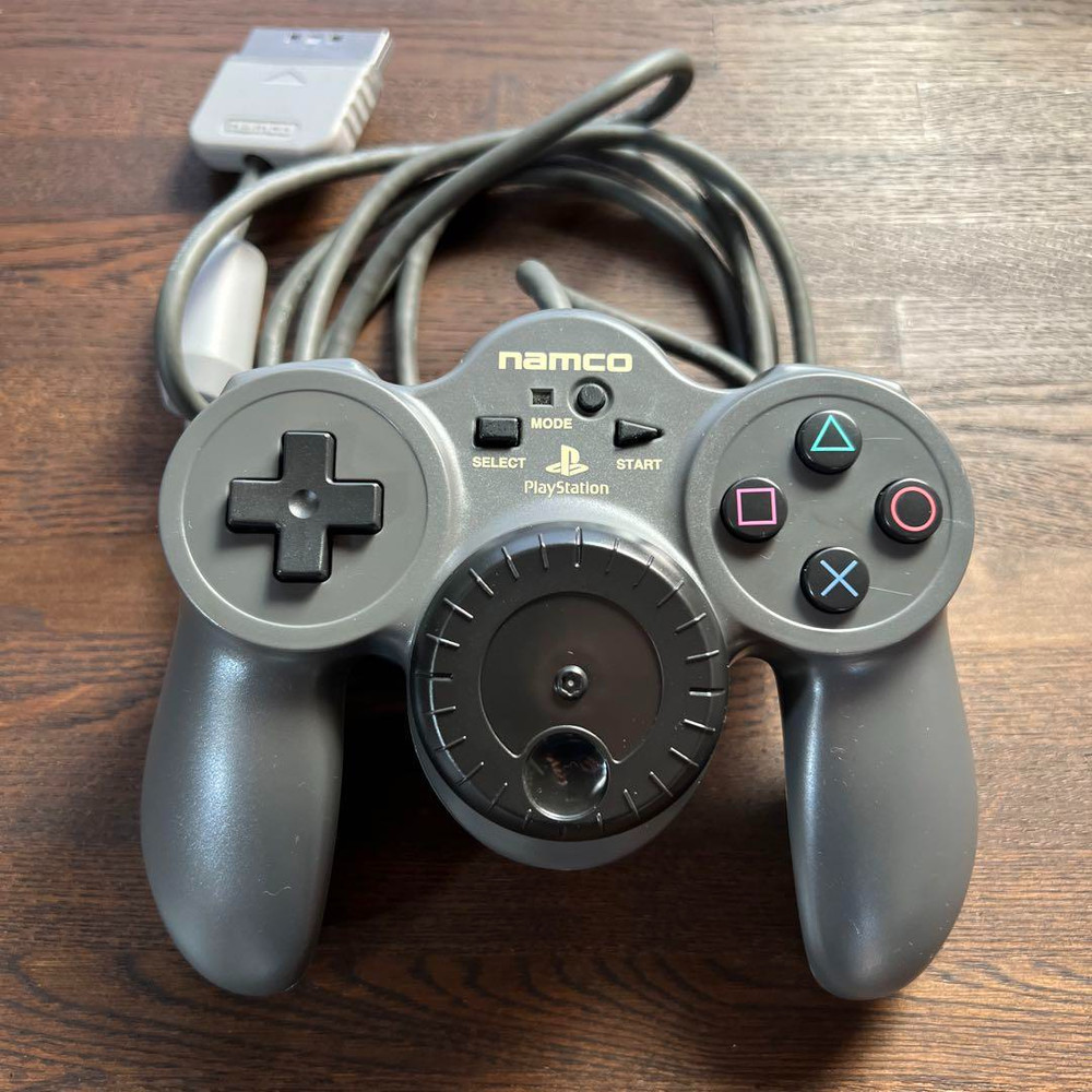PS Controller JOGCON Jog Con Namco NPC-105 Control Pad For Playstation PS1