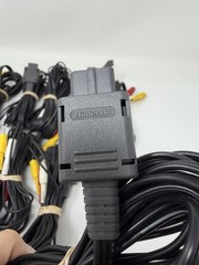 Lot Of 10 OFFICIAL Original OEM MONO SNES N64 Gamecube AV RCA Video Cable