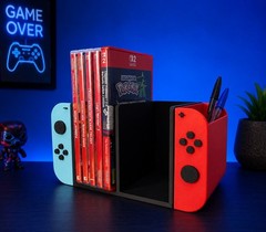Game Organizer & Storage Holder – Game Case Stand Desk Organizer & Pen Holder