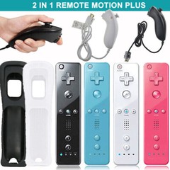 Built in Motion Plus Remote Controller & Nunchuck for Nintendo Wii Wii U US