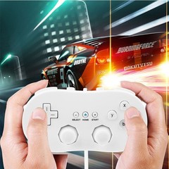 1/2PCS White Wired Classic Controller for Nintendo Wii/Wii U Remote Control