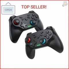Nonbliep 2 Pack Wireless Controller for Nintendo Switch 2/1 Lite/OLED and PC, wi