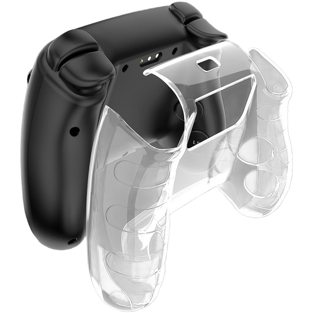 For Steam Controller for 2 Full Coverage Transparent Case PC Anti-Slip Texture