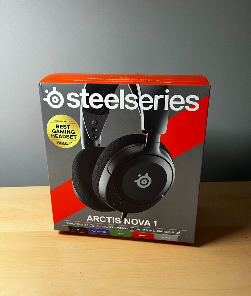 SteelSeries Arctis Nova 1 Wired Gaming Headset for PC, PS4|5, Xbox X|S – Black