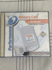 Sega Dreamcast Performance 200 Block Memory Card w/ Case