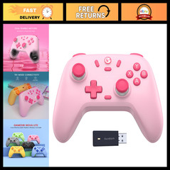 Wireless Game Controller for PC, Android, Switch & Steam Deck – Hall Effect Stic