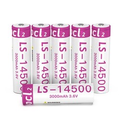 LS14500 3.6V AA Lithium Batteries 3000mAh Li-SOCL₂ Non-Rechargeable Battery