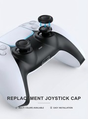 8 Pack Thumb Grips Cap Replacement Compatible with PS5/PS4 Controller Edge