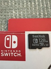 Official Sandisk 128GB MicroSD Memory Card For Nintendo Switch in Black Original