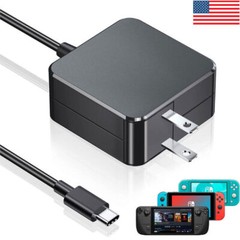45W Power Adapter Charger For Steam Deck Switch Lite/OLED Xbox Controller TYPE C