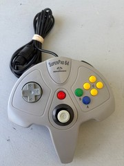 Gray Performance SuperPad 64 Nintendo 64 N64 Controller Game Super Pad AS IS
