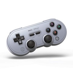 8BitDo SN30 Pro Bluetooth Controller for Nintendo Switch, PC, Steam Deck – Gray