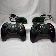 Logitech Cordless Precision Wireless Controllers w/ Receivers Original Xbox x2
