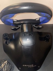 Logitech Driving Force E-UC2 Force Feedback Racing Wheel, Pedals – Untested