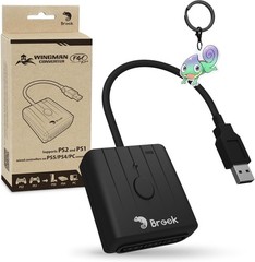Brook Wingman FGC Retro: PS1 & PS2 Controllers for PS5 / PS4 / PC with Turbo