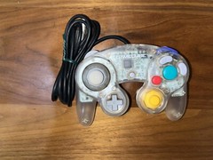 Official Gamecube Controller Clear Skeltone & 2 x Emerald Blue & Violet Wii U