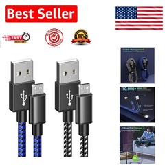 Universal 10FT Micro USB Charging Cables for PS4 and Xbox Controllers – 2 Pack