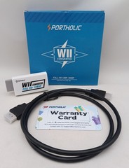 PORTHOLIC Wii to HDMI Converter 1080p Full HD New Open Box