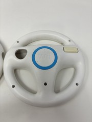 2X Official Nintendo Wii Steering Wheel Mario Kart OEM White RVL-024