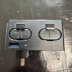 black Amazon Basics controller battery pack charger designed for Xbox One