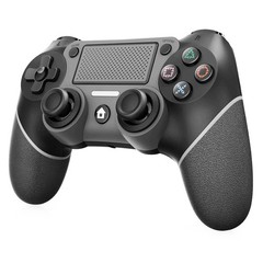 Wireless Controller Compatible with PS4/Pro/Slim, Black ps4 controller