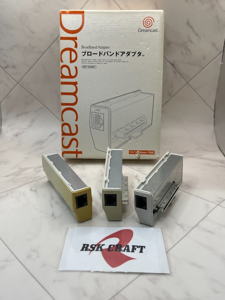 SEGA HIT-0400 Dreamcast Broadband LAN Network Adapter (Broadband Adapter) Tested