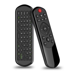 iPazzPort Universal TV Air Mouse Keyboard, Bluetooth & 2.4G, Voice black