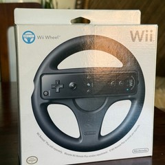 NEW Nintendo Wii OEM black wheel in box sealed RVLAHAK