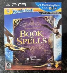 2012 HARRY POTTER Wonderbook Goshawk Book Of Spells PS3 Game, SEALED!